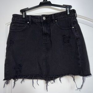 Pacsun Distressed Denim Skirt, Size 26